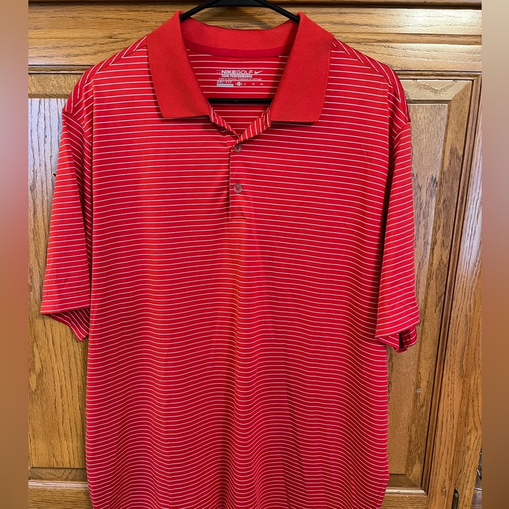 Pretty red polo by Nike Dri Fit